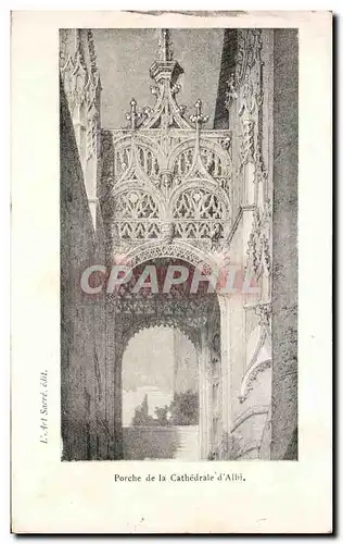 Cartes postales Porche de la Cathedrale d&#39Albi