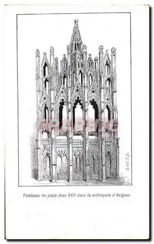 Ansichtskarte AK Tombeau du pape Jean XXII dans la metropole d&#39Avignon