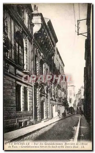 Cartes postales La Rochelle Rue des Gentilshommes Derriere de I&#39Hotel de ville