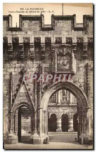 Cartes postales La Rochelle Porte d&#39Entree de I&#39Hotel de Ville