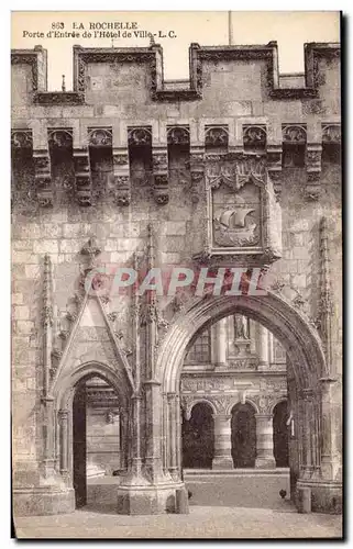 Cartes postales La Rochelle Porte d&#39Entree de I&#39Hotel de Ville