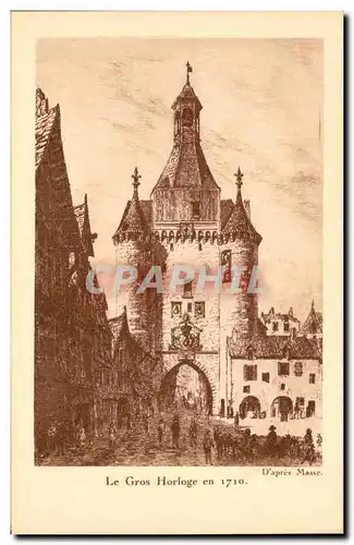 Cartes postales Le Gros Horloge en 1710 La Rochelle