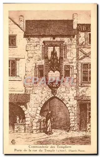 Cartes postales Commanderie des Templiers Porte de la rue du Temple 1700 La Rochelle