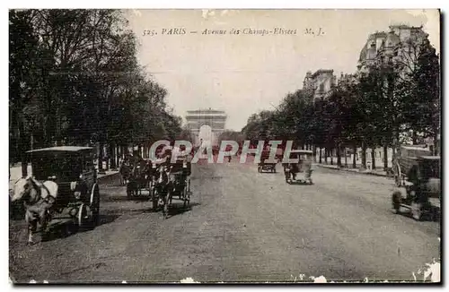 Ansichtskarte AK Paris Avenue des Champs Elysees Automobiles Arc de Triomphe