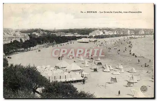 Cartes postales Royan La Grande Conche Vue d&#39Ensemble