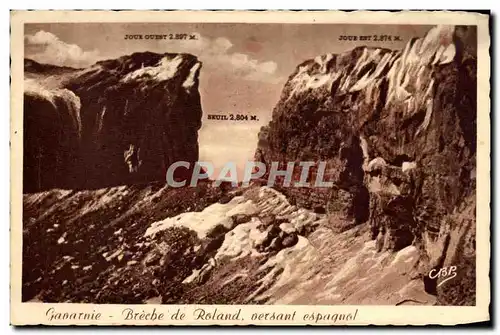 Cartes postales Gavarnie Breche De Roland Versant Espagnol