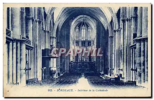 Cartes postales Bordeaux Interieur De La Cathedrale