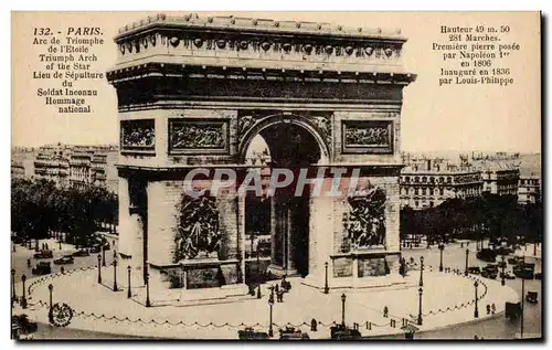 Cartes postales Paris Arc De Triomphe De l&#39Etoile