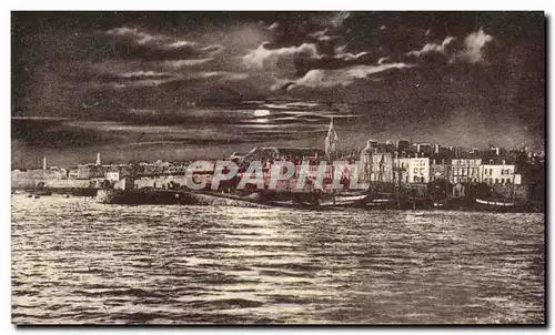 Ansichtskarte AK Port Louis La Rade Au Clair De Lune