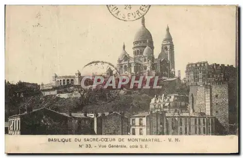 Cartes postales Basilique Du Sacre Coeur De Montmartre Paris