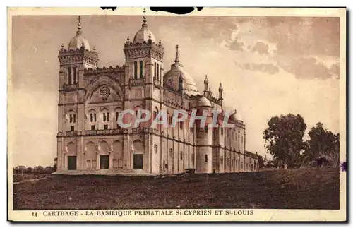 Cartes postales Carthage La Basilique Primatiale St Cyprien Et St Louis Tunisie