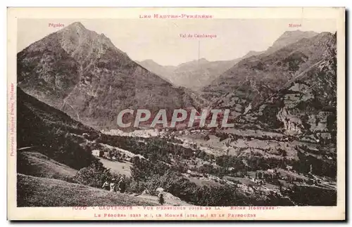 Cartes postales Cauterets Vue d&#39ensemble prise de la reine Hortense