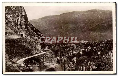 Cartes postales Pierrefite Vue generale Route de Cauterets et tunnel