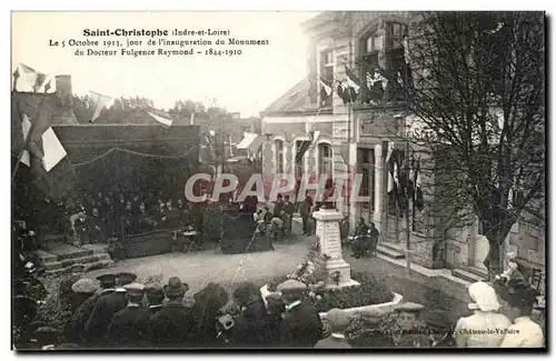 Cartes postales Saint Christophe Le jour de l&#39inauguration du Monument du Docteur Fulgence Raymond 1844 1910