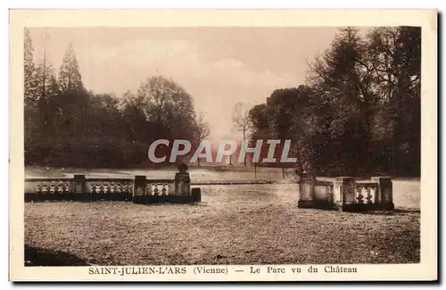 Cartes postales Saint Julien L'Ars Le parc vu du Chateau