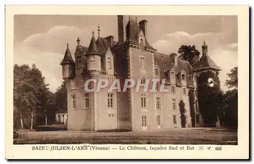 Cartes postalesSaint Julien L'Ars Le parc vu du Chateau facades Sud et Est