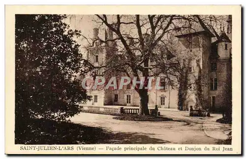 Cartes postalesSaint Julien L&#39Ars Facade principale du Chateau et Donjon du Roi Jean