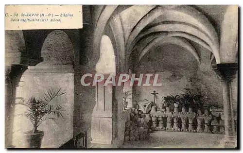 Cartes postales St Savin Salle L&#39eglise Capitulaire