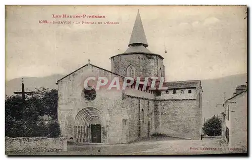 Cartes postales Les Hautes Pyrennes St Savin Salle Le Portail De L&#39Eglise