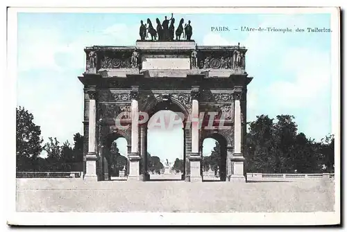 Ansichtskarte AK Paris L&#39Arc De Triomphe Des Tuileries