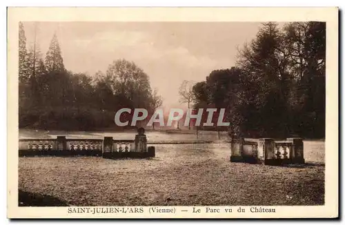 Cartes postales Saint Julien L'Ars Le Parc Vu Du Chateau