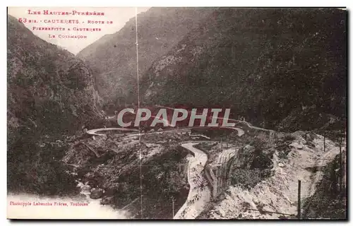 Cartes postales Les Hautes Pyrenees Cauterets Route De Pierrefitte a Cauterets