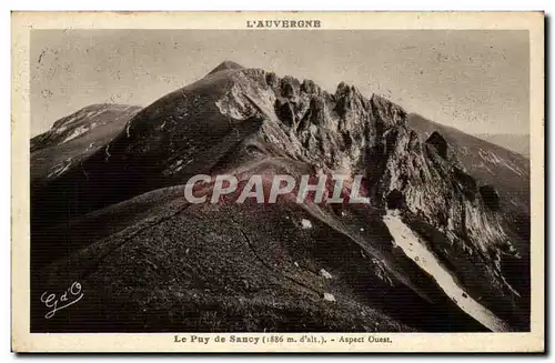 Ansichtskarte AK L&#39Auvergne Le Puy de Sancy Aspect Ouest