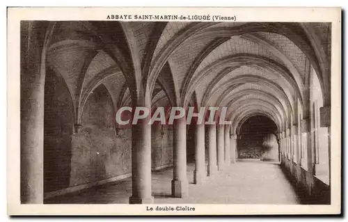 Cartes postales Abbaye Saint Martin de Liguge Le Double Cloitre