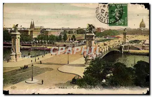 Cartes postales Paris Le Pont Alexandre III