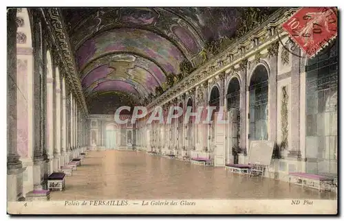 Ansichtskarte AK Palais de Versailles La Galerie des Glaces