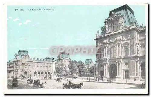 Cartes postales Paris La Cour du Carrousel Louvre