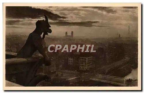 Cartes postales Paris Notre Dame Chimere