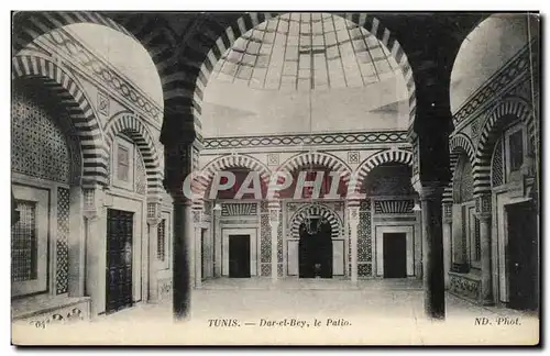 Ansichtskarte AK Tunis Dar El Bey Le Patio Tunisie