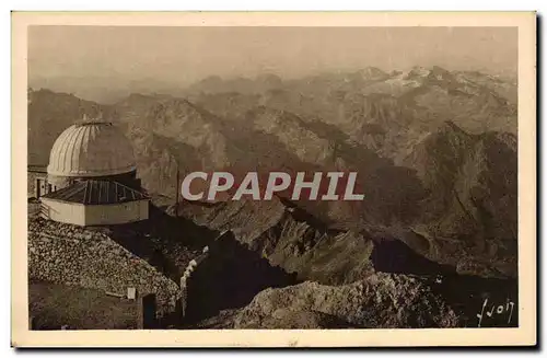 Ansichtskarte AK La douce France Les Pyrenees Pic Du Midi De Bigorre L&#39Obrervatoire Et Le Mont Perdu