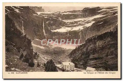 Cartes postales Gavarnie Le Cirque Et L&#39Hotel Du Cirque