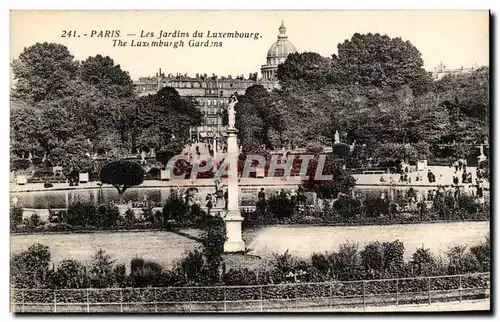 Cartes postales Paris Les Jardins Du Luxembourg Pantheon