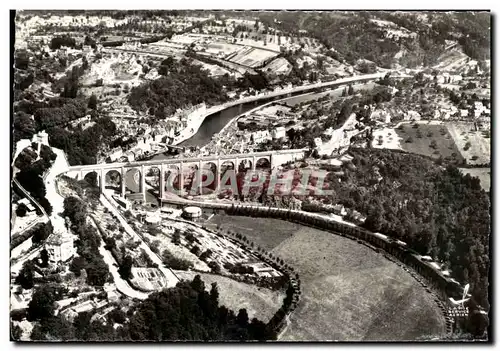 Ansichtskarte AK Avion Au Dessus De Dinan Le Viaduc et Vallee de la Rance