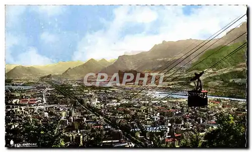 Cartes postales Grenoble Vue Generale Le Telepherique