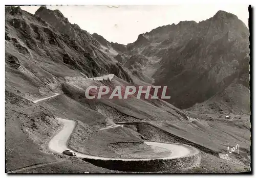 Ansichtskarte AK Le Tourmalet Altitude La descente sur Bareges L&#39epingle a cheveux vue du sommet du Col