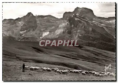 Cartes postales L&#39Aubisque paturage Le Ger Penemedaa vus de l&#39Hotel des Cretes Blanches