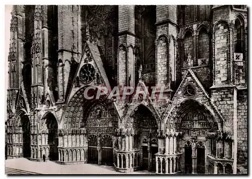 Ansichtskarte AK Bourges Cathedrale St Etienne Portail