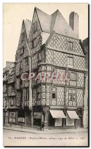 Cartes postales Angers Maison D&#39Adam antique logis du 17eme