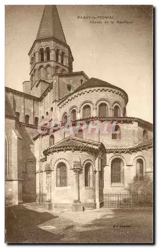 Ansichtskarte AK Paray Le Monial Abside de la Basilique