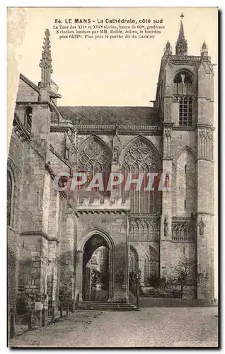 Cartes postales Le Mans La Cathedrale Cote La Tour