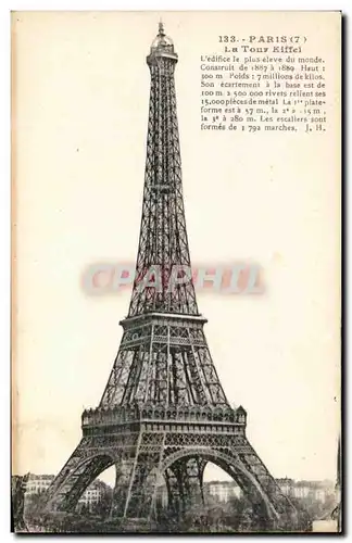 Cartes postales Paris La Tour Eiffel