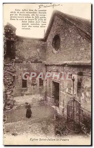 Ansichtskarte AK Eglise Saint Julien Le Pauvre Paris