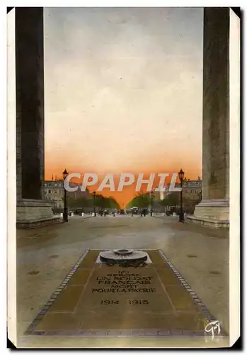 Cartes postales Paris Et Ses Merveilles Tombeau du soldat inconnu Arc de triomphe