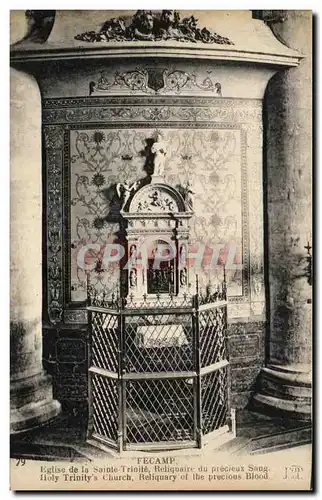 Cartes postales Fecamp Eglise Dela Sainte Trinite Reliquaire du precieux Sang