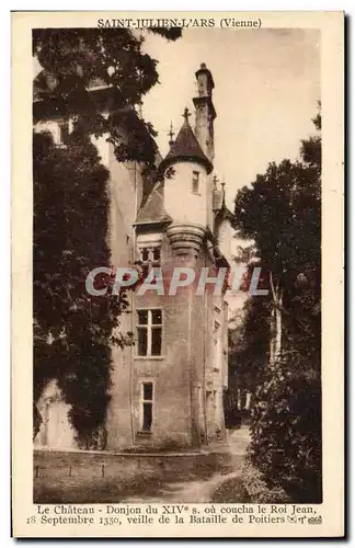 Cartes postales Le Chateau Donjon Saint Julien l'ars