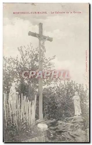 Cartes postales Montreuil Sur Maine Le Calvaire de la Grotte Christ